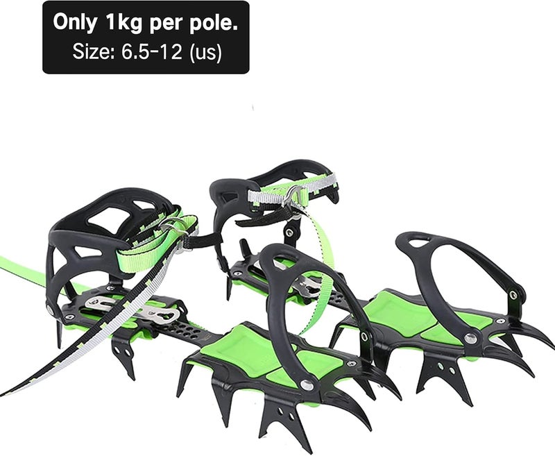 BRS HuaYe Professional Edition Fourteen Teeth Ice Crampons Winter Snow Boot Shoe Covers Gripper -S1A - Image 2